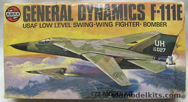 Airfix 1/72 General Dynamics F-111E, 4008 plastic model kit